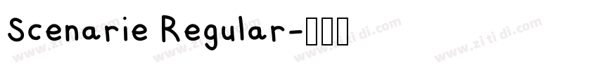 Scenarie Regular字体转换